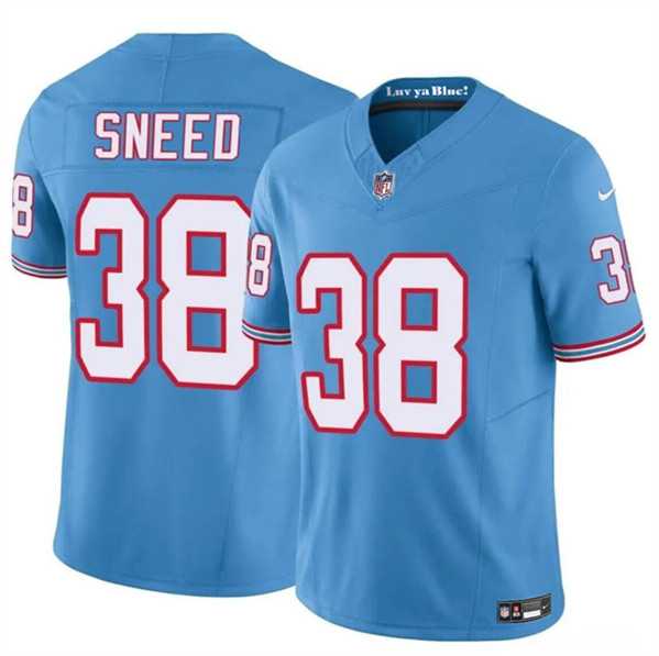 Youth Tennessee Titans #38 L%27Jarius Sneed Blue 2024 F.U.S.E. Throwback Vapor Limited Stitched Jersey Dzhi